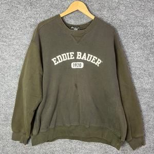 Eddie Bauer Crewneck Sweatshirt Mens Sz XXL‎ Spell Out Logo